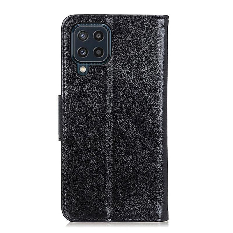 Lederhüllen Für Samsung Galaxy M32 Gespaltenes Nappaleder