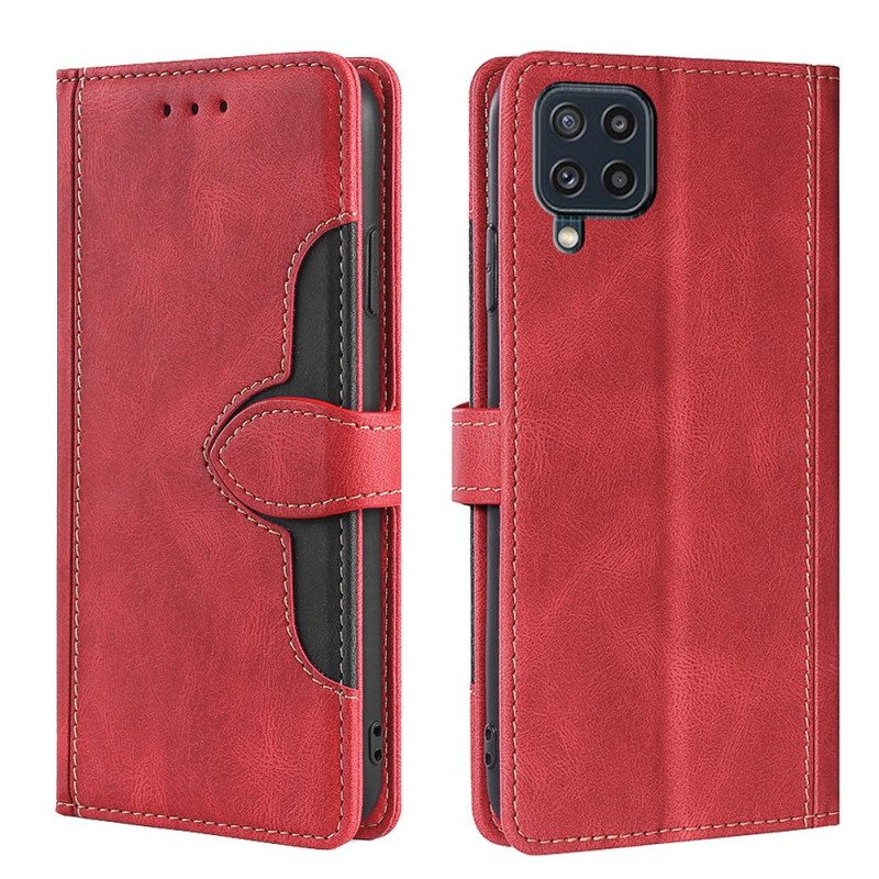 Lederhüllen Für Samsung Galaxy M32 Kunstleder Bicolor Stylisch