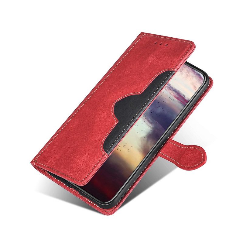 Lederhüllen Für Samsung Galaxy M32 Kunstleder Bicolor Stylisch