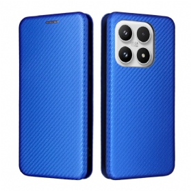Flip Case Für Xiaomi 17 Carbonfaser-textur