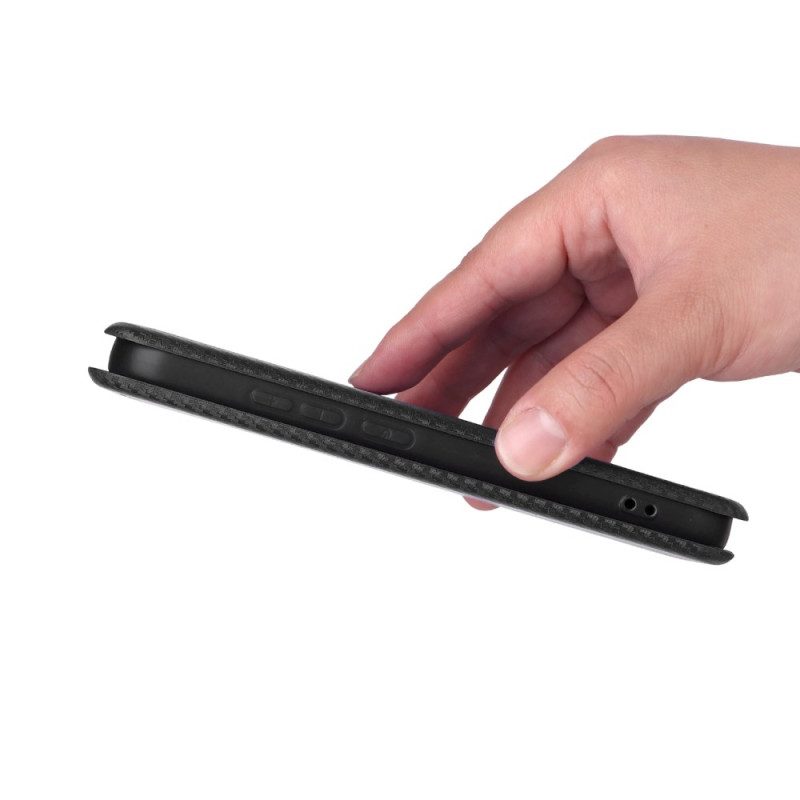 Flip Case Für Xiaomi 17 Carbonfaser-textur