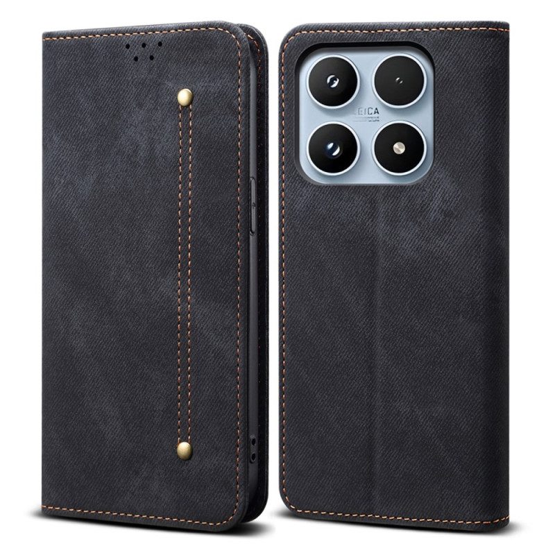 Flip Case Xiaomi 17 Denim-textur