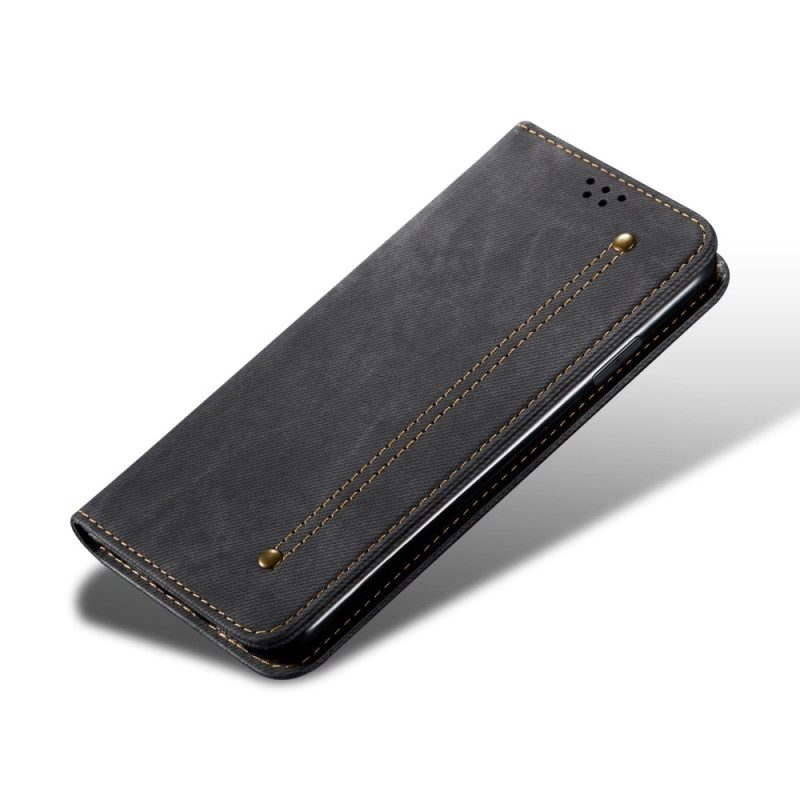 Flip Case Xiaomi 17 Denim-textur