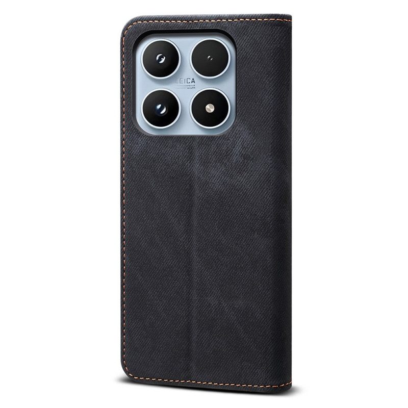 Flip Case Xiaomi 17 Denim-textur