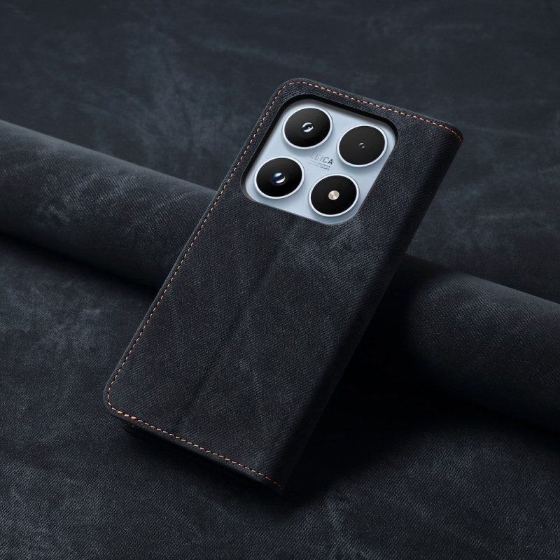 Flip Case Xiaomi 17 Denim-textur