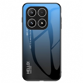 Hülle Für Xiaomi 17 Gehärtetes Glas Hello