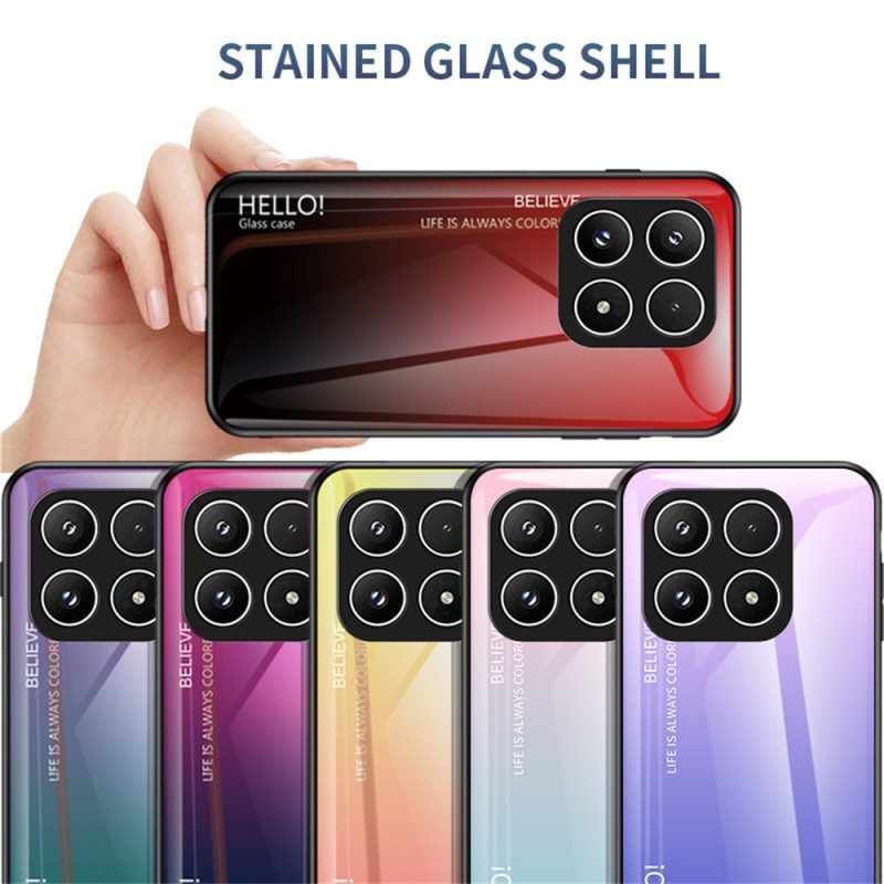 Hülle Für Xiaomi 17 Gehärtetes Glas Hello