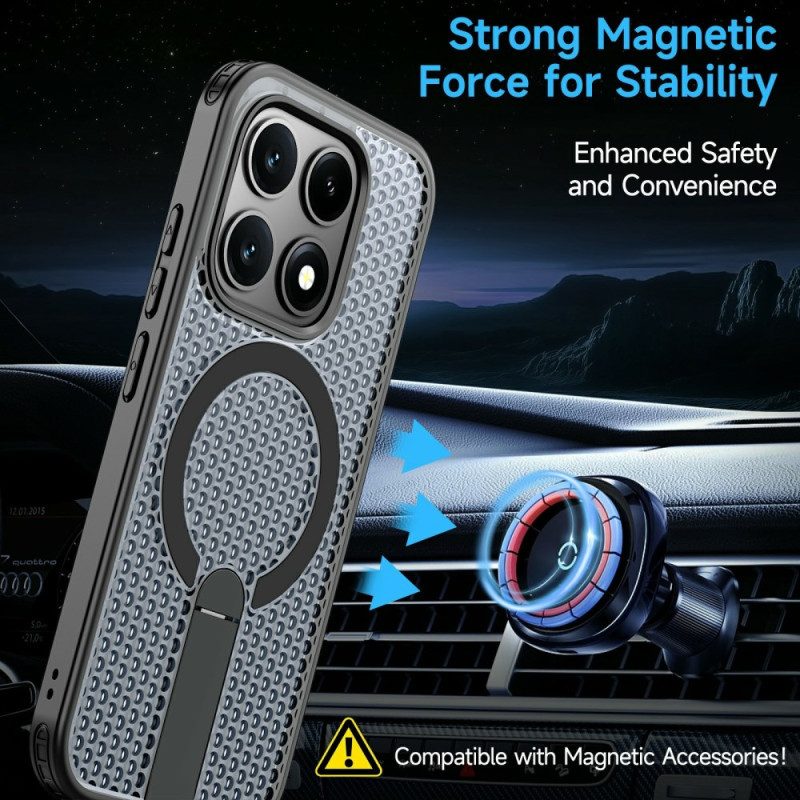 Hülle Xiaomi 17 Magnetische Gitterstruktur Mit Ständer