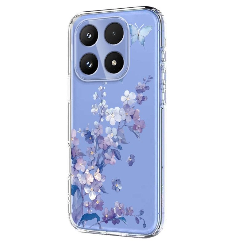 Hülle Xiaomi 17 Schmetterlinge Und Blumen