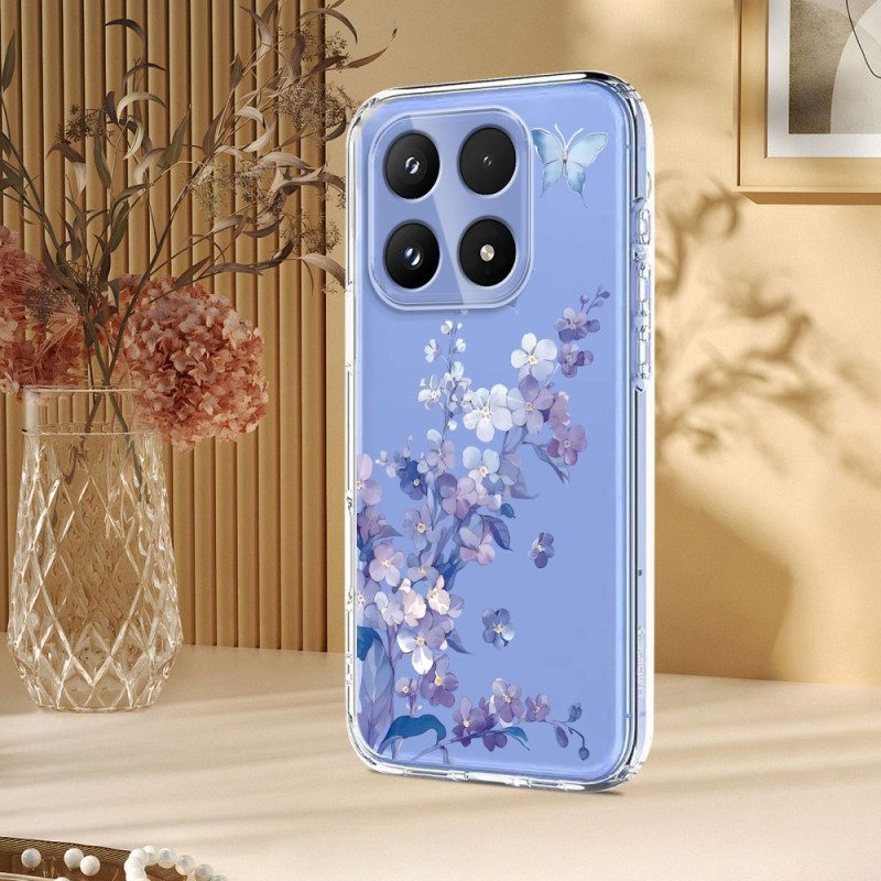 Hülle Xiaomi 17 Schmetterlinge Und Blumen