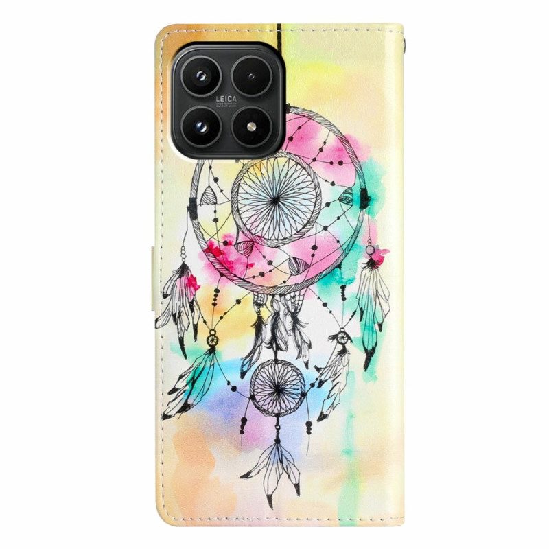 Lederhüllen Für Xiaomi 17 Aquarell Traumfänger