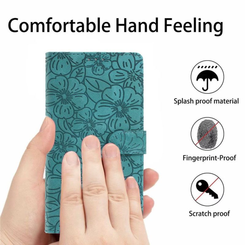 Lederhüllen Xiaomi 17 Blumenmuster