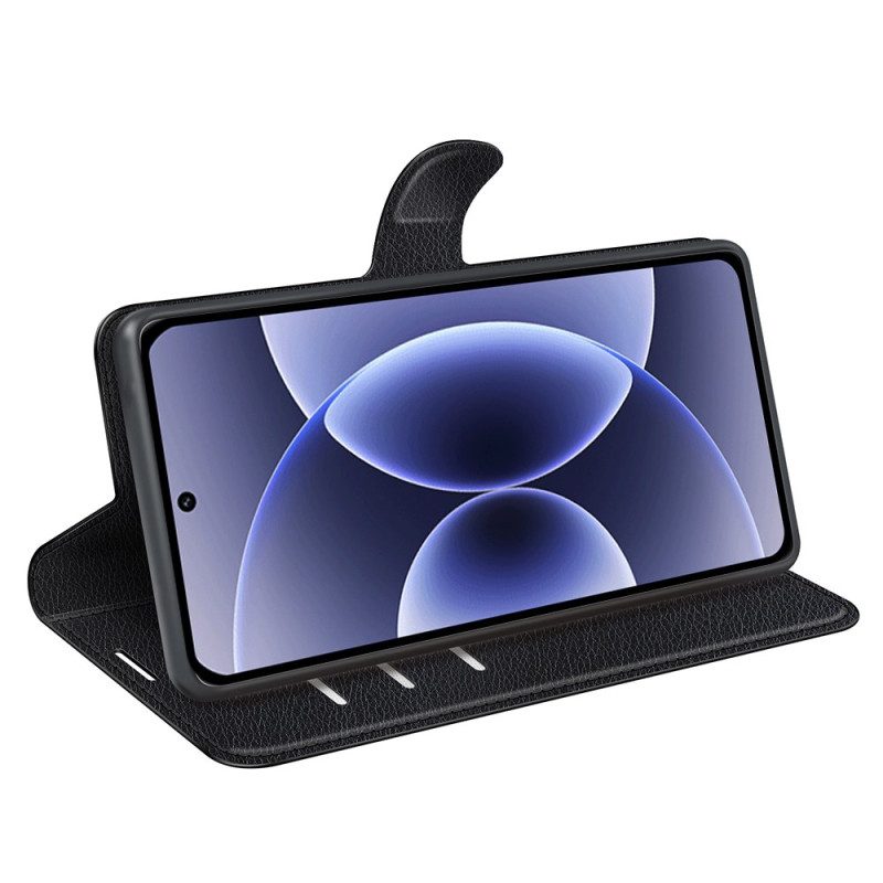 Lederhüllen Xiaomi 17 Handyhülle Klassisches Litschi-kunstleder