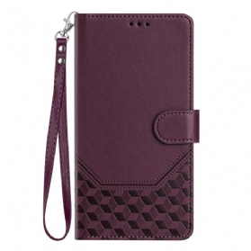 Lederhüllen Xiaomi 17 Handyhülle Wabenmuster