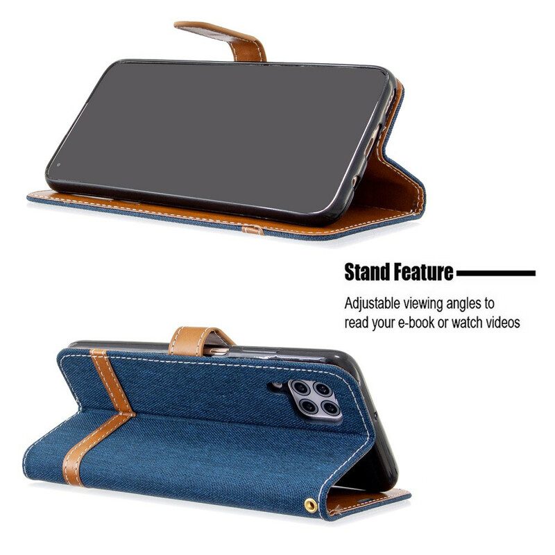 Flip Case Für Huawei P40 Lite Mit Kordel Armband In Stoff- Und Lederoptik