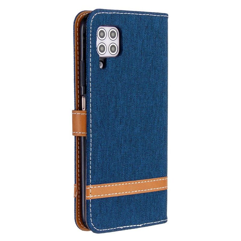 Flip Case Für Huawei P40 Lite Mit Kordel Armband In Stoff- Und Lederoptik
