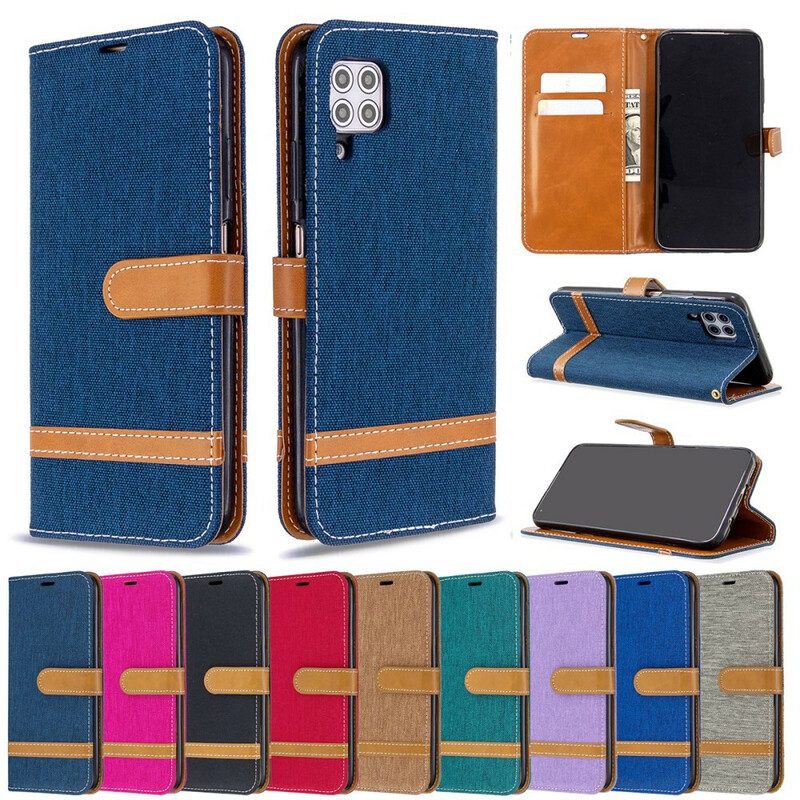 Flip Case Für Huawei P40 Lite Mit Kordel Armband In Stoff- Und Lederoptik