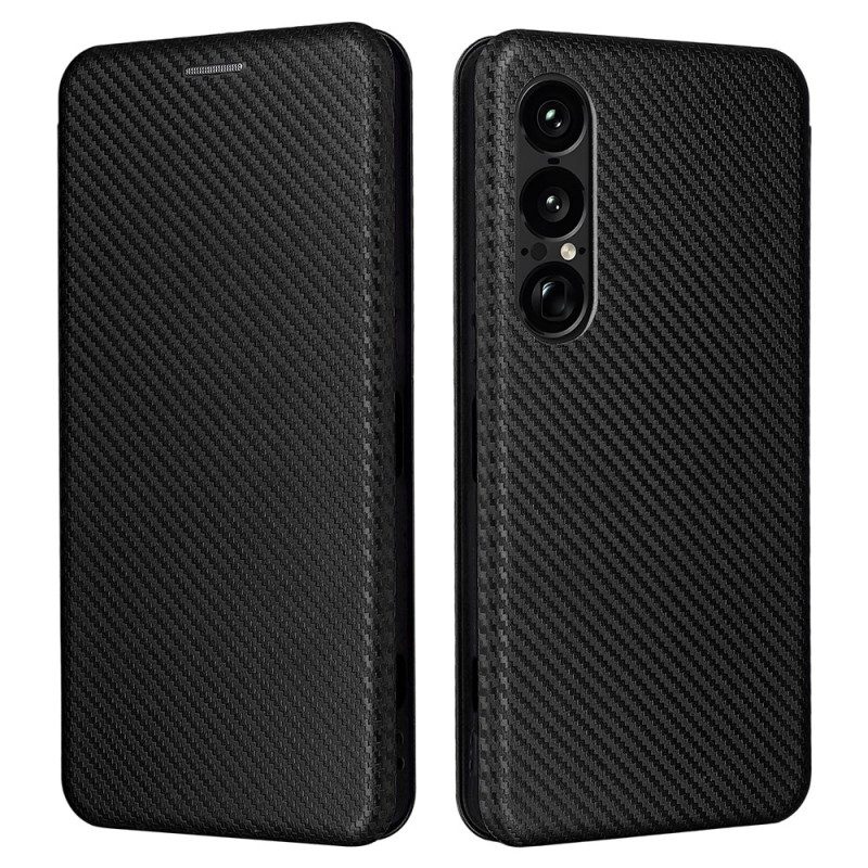 Flip Case Sony Xperia 1 Vii Carbonfaser