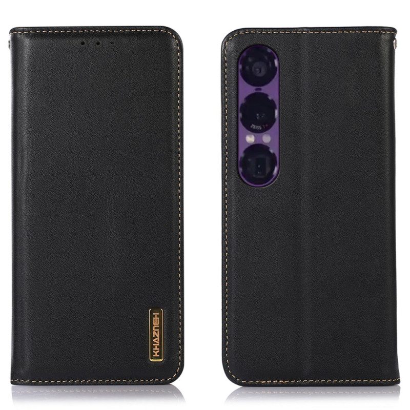 Flip Case Sony Xperia 1 Vii Khazneh Nappaleder
