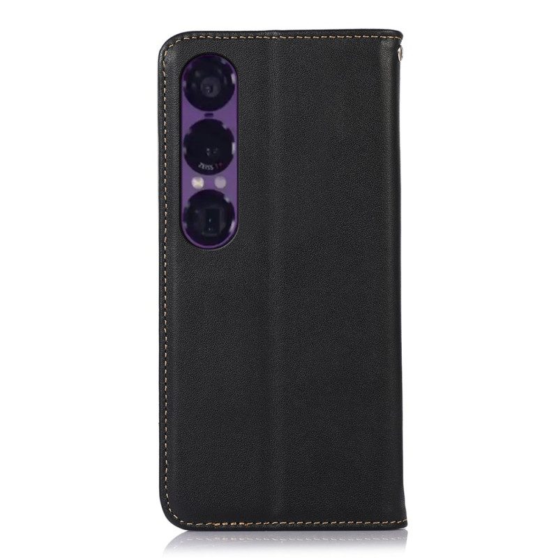 Flip Case Sony Xperia 1 Vii Khazneh Nappaleder