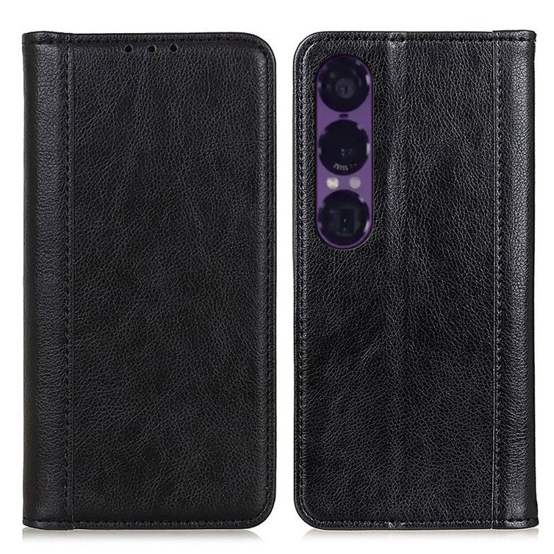 Flip Case Sony Xperia 1 Vii Spaltleder