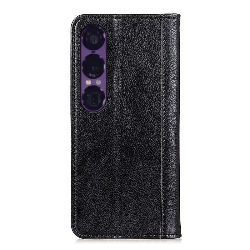 Flip Case Sony Xperia 1 Vii Spaltleder