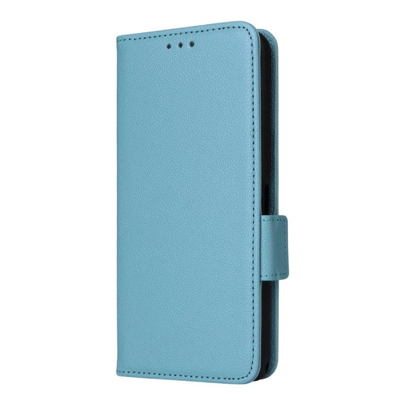 Lederhüllen Für Sony Xperia 1 Vii Litschi-textur Mit Riemen