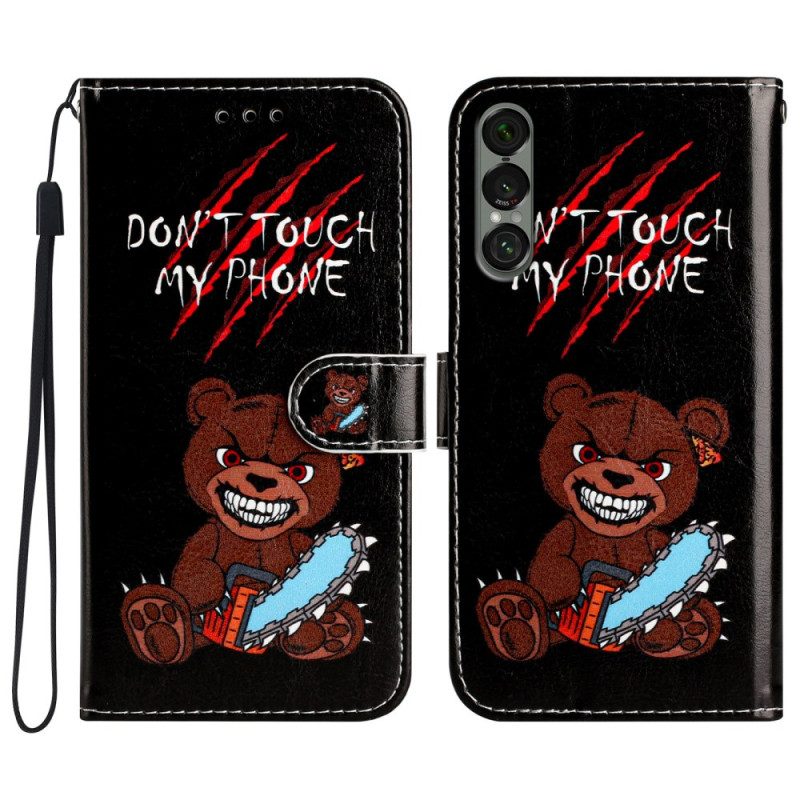 Lederhüllen Sony Xperia 1 Vii Finger Weg Von Meinem Handy Bär!