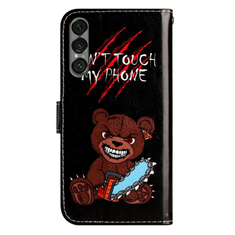 Lederhüllen Sony Xperia 1 Vii Finger Weg Von Meinem Handy Bär!