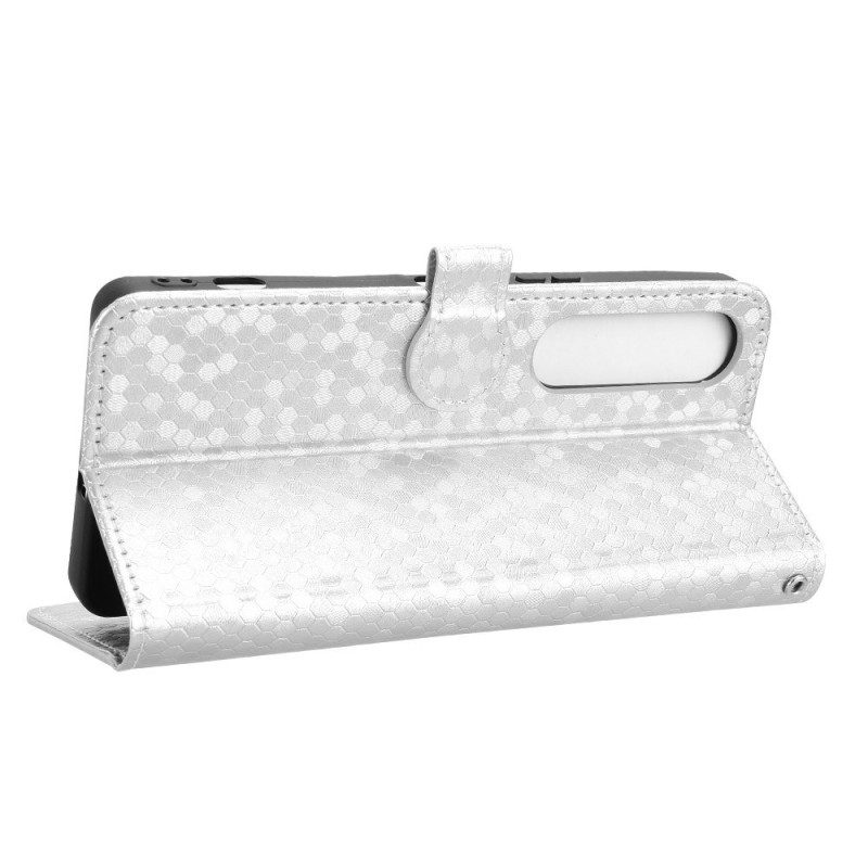 Lederhüllen Sony Xperia 1 Vii Handyhülle Glänzende Punkte