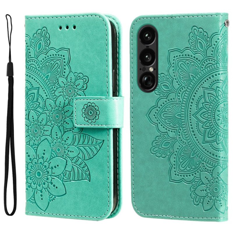 Lederhüllen Sony Xperia 1 Vii Handyhülle Mandala-print