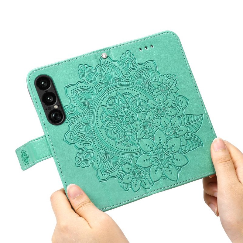 Lederhüllen Sony Xperia 1 Vii Handyhülle Mandala-print