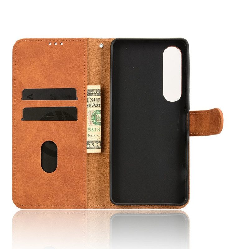 Lederhüllen Sony Xperia 1 Vii Handyhülle Wildlederoptik