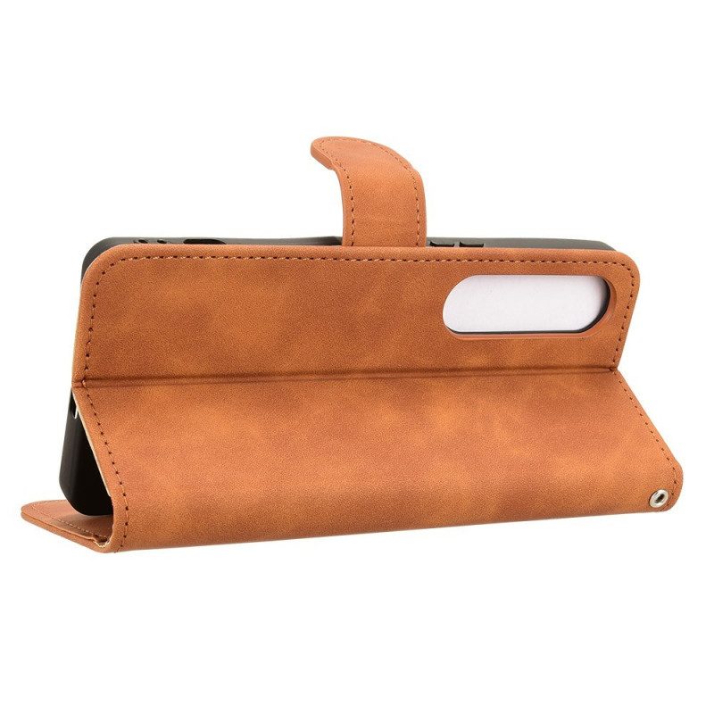 Lederhüllen Sony Xperia 1 Vii Handyhülle Wildlederoptik