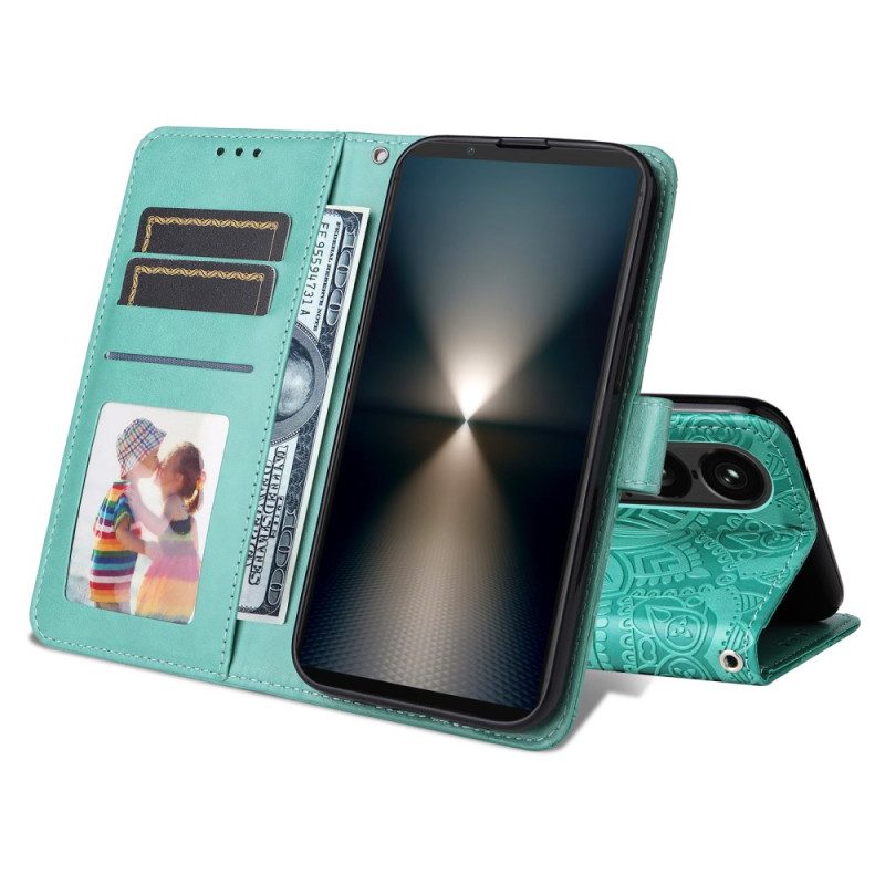 Lederhüllen Sony Xperia 1 Vii Sonnenblumenmuster