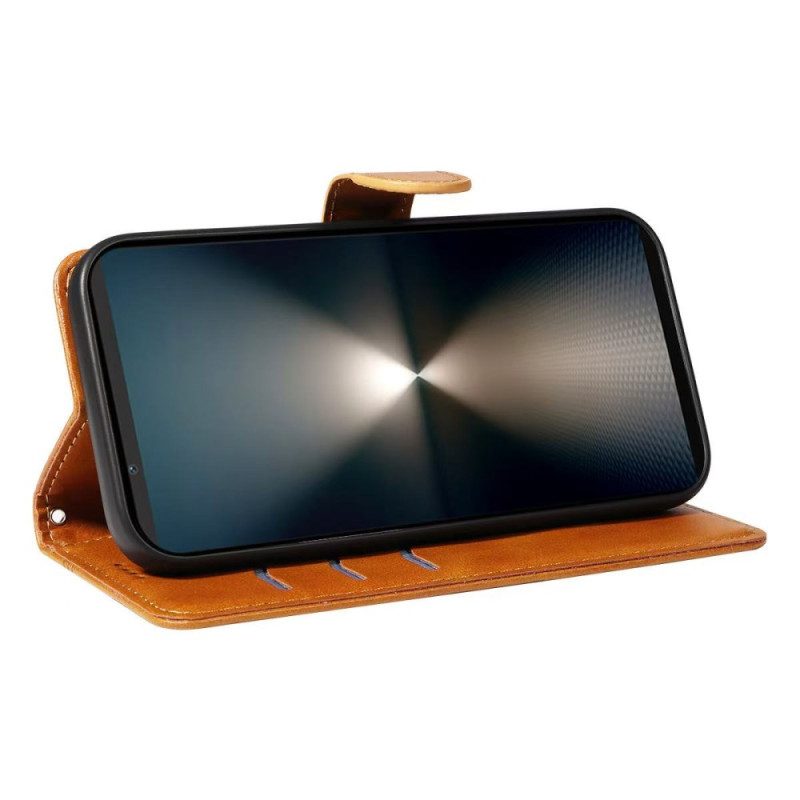 Lederhüllen Sony Xperia 1 Vii T-linien