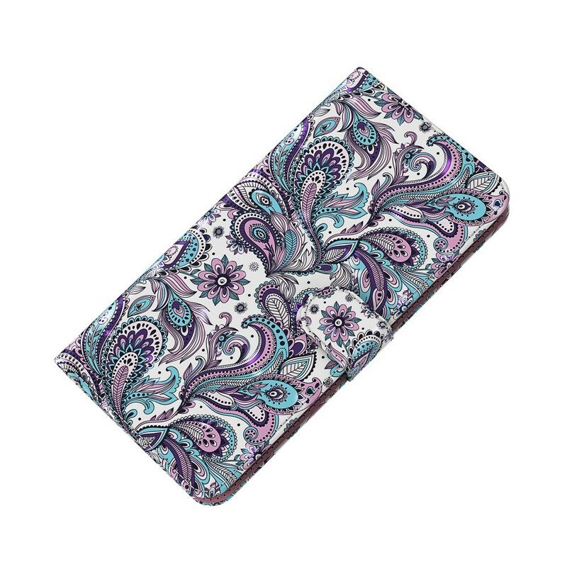 Flip Case Für iPhone 13 Pro Blumenmuster