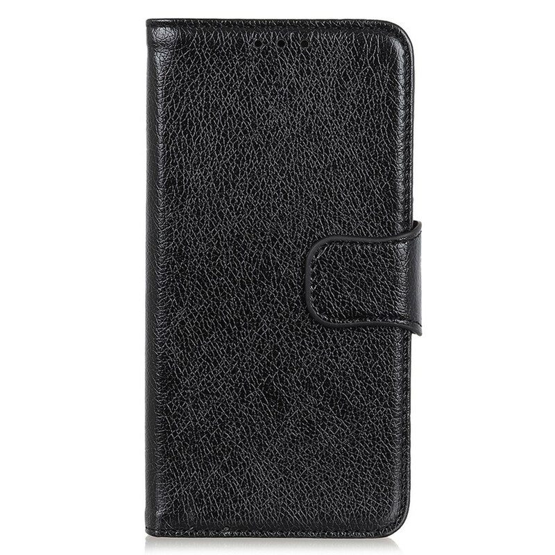 Flip Case Für iPhone 13 Pro Gespaltenes Nappaleder