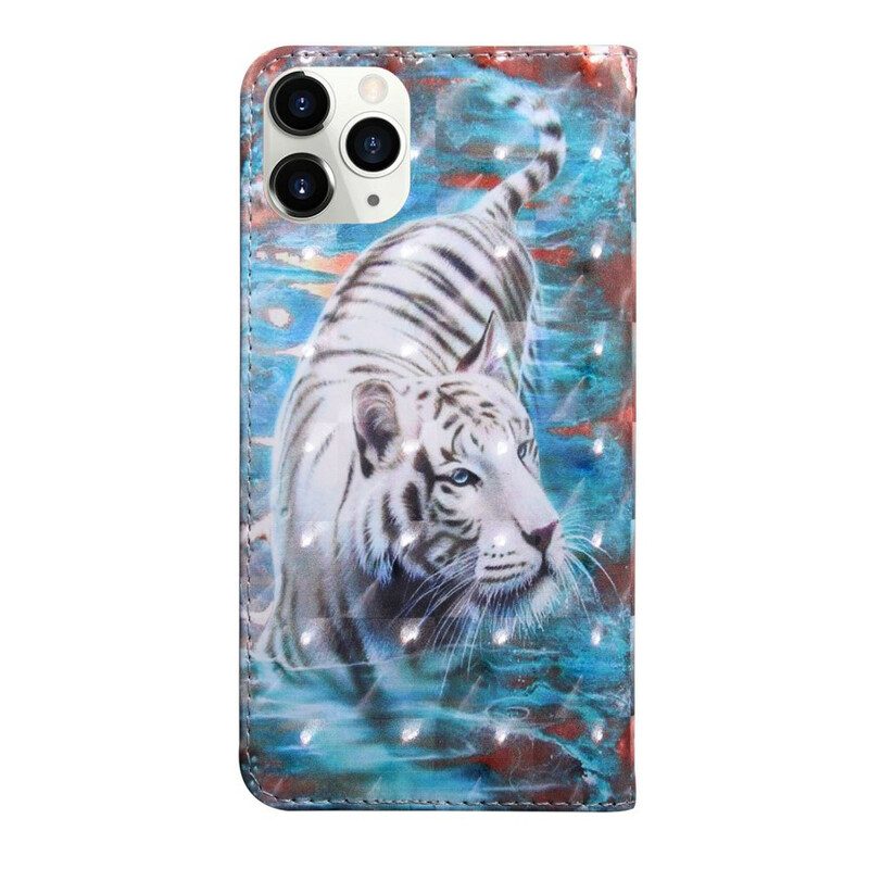 Flip Case Für iPhone 13 Pro Lichtfleck Lucien Der Tiger