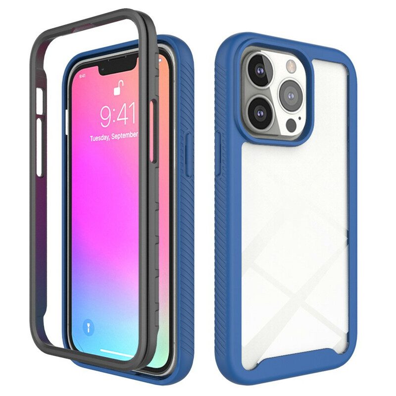 Hülle Für iPhone 13 Pro Silikonkanten Im Hybrid-design