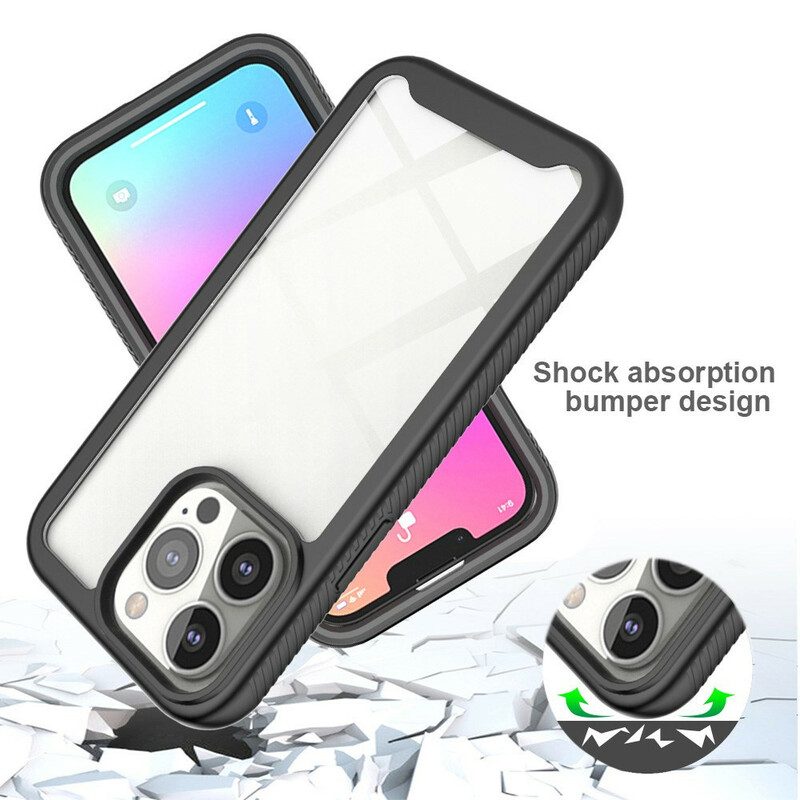 Hülle Für iPhone 13 Pro Silikonkanten Im Hybrid-design