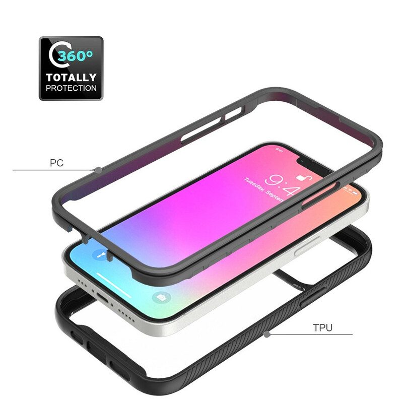 Hülle Für iPhone 13 Pro Silikonkanten Im Hybrid-design