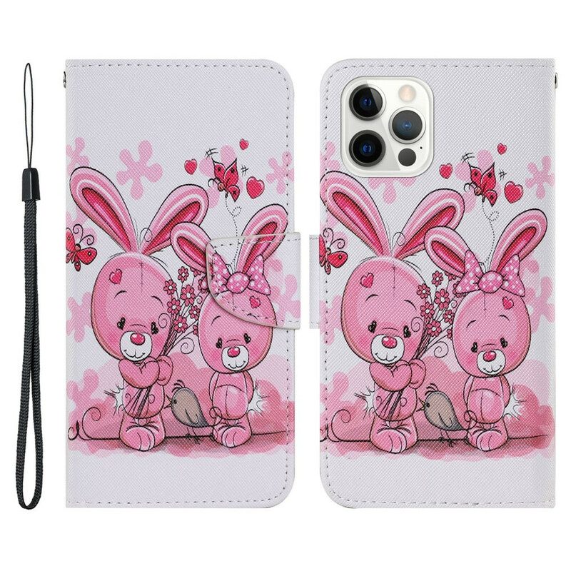 Lederhüllen Für iPhone 13 Pro Kaninchen