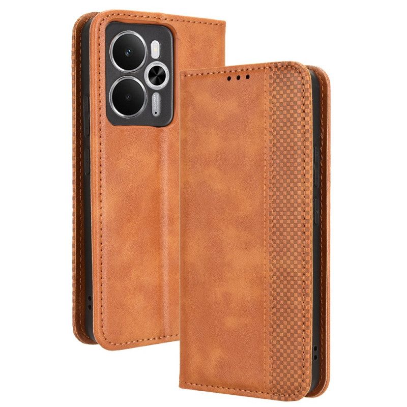 Flip Case Für Realme 14 5g Vintage-rand
