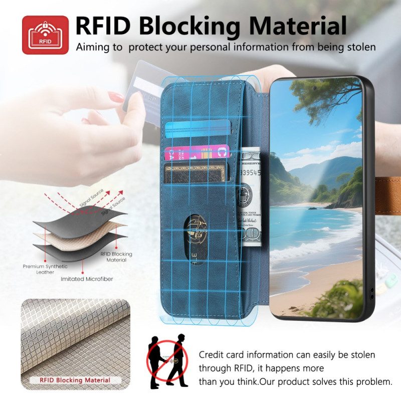 Hülle Für Realme 14 5g Retro Mit Tragegurt Und Stativ