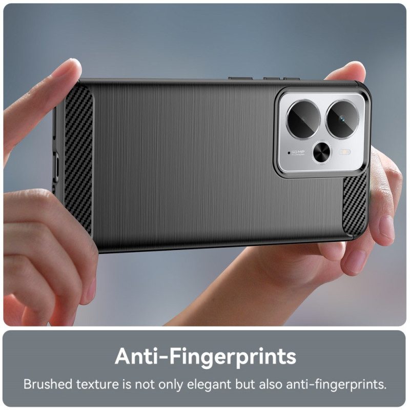 Hülle Realme 14 5g Gebürstete Kohlefaser