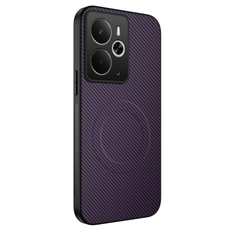 Hülle Realme 14 5g Kompatibel Mit Magsafe Kohlefaser