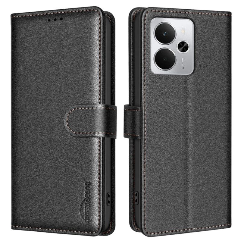 Lederhüllen Für Realme 14 5g Binfen Rfid-blockierung Color