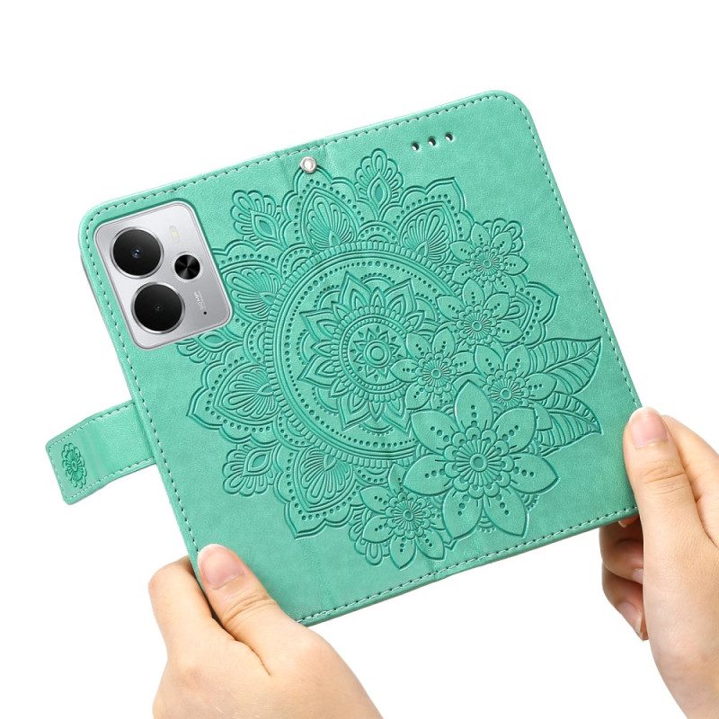 Lederhüllen Für Realme 14 5g Mandala-print