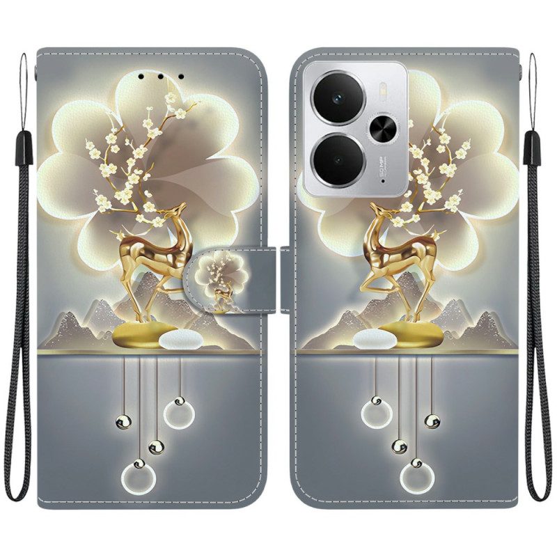 Lederhüllen Für Realme 14 5g Sikahirsch